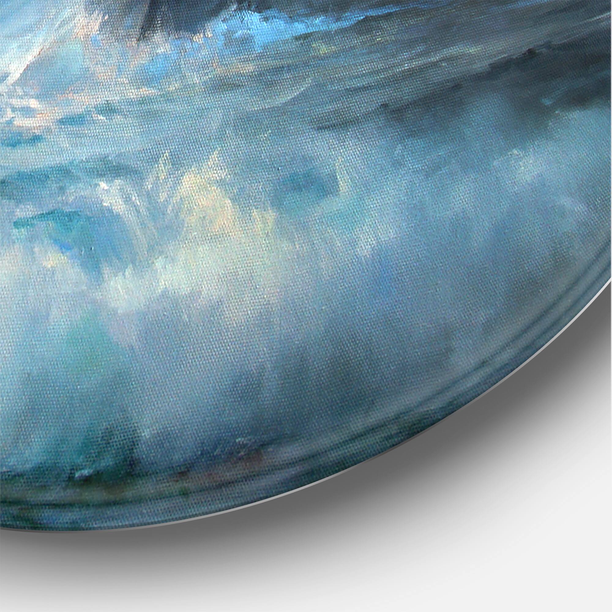 Designart - Lighthouse Shining Light During Stormy Night II